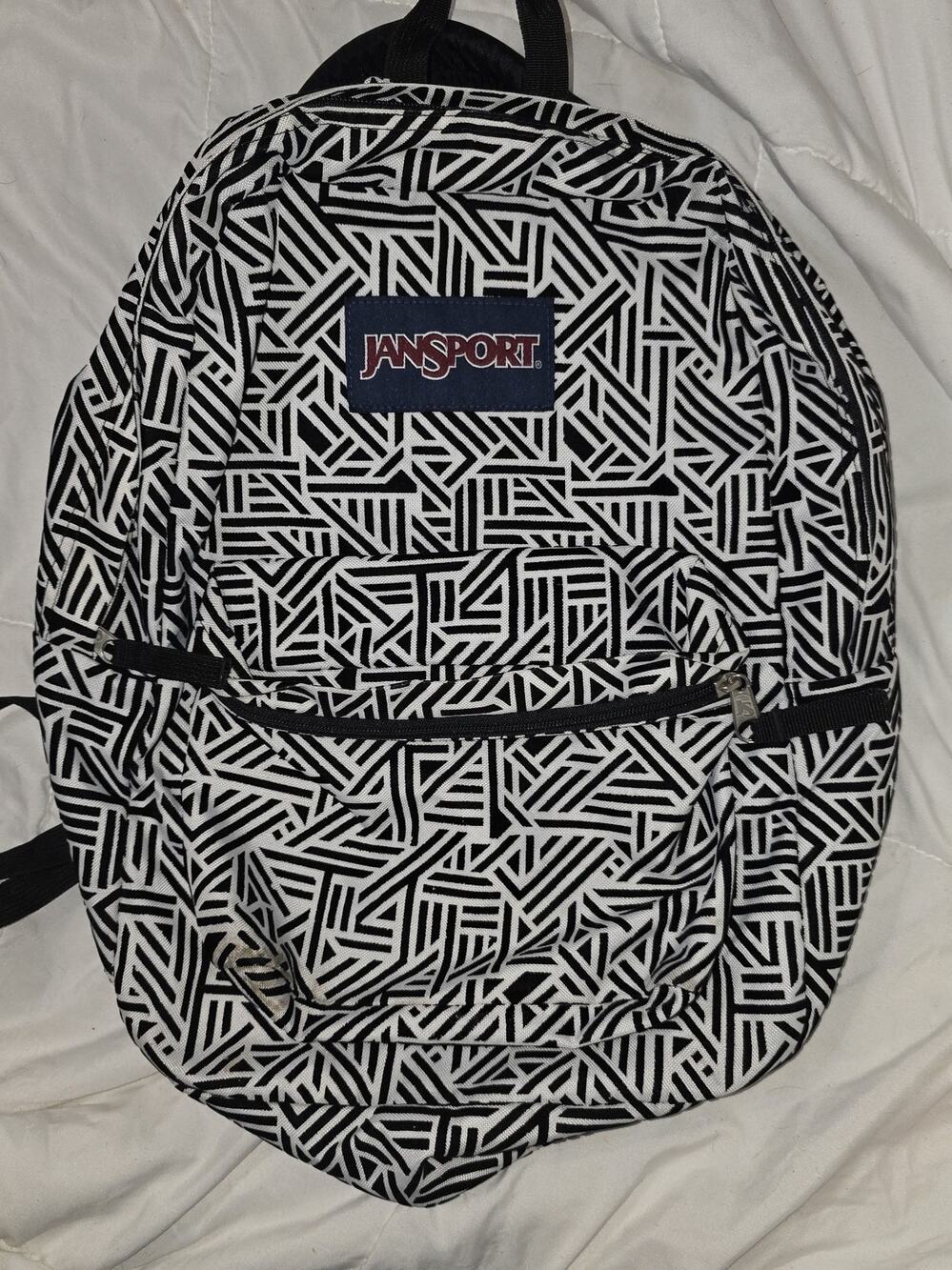 Jansport brand geometric shape design full size backpack purse bookbag!